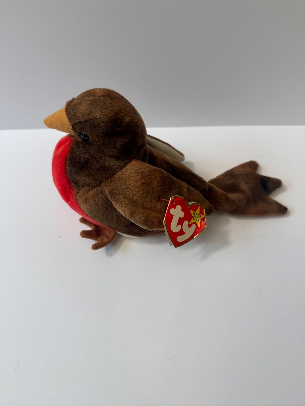 Vintage TY Beanie Baby Early Robin Tag Errors Birthday Mismatch